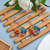6Pcs 3 Styles Natural Gmestone Copper Wire Big Pendants FIND-SZ0002-72-4