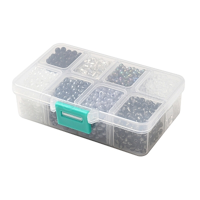 1 Box 6/0 Glass Seed Beads Round Loose Spacer Beads SEED-X0050-4mm-08-1