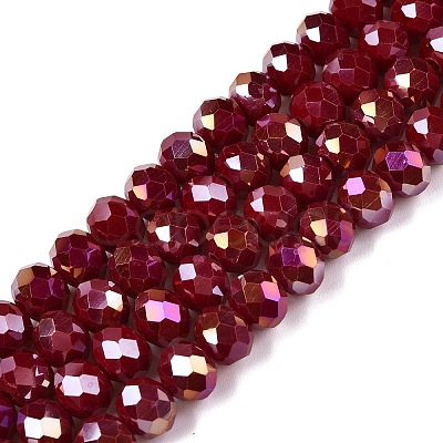 Electroplate Glass Beads Strands LS-EGLA-A044-P8mm-B02-1