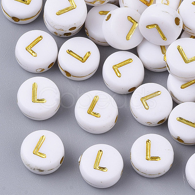 Plating Acrylic Beads X-PACR-R242-01L-1