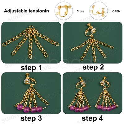12Pcs 2 Style Clip-on Earring Findings DIY-SC0019-19-1