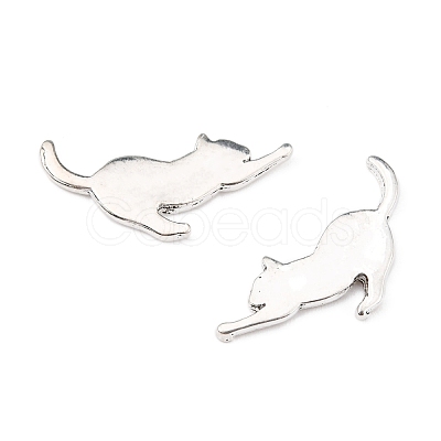 Alloy Kitten Cabochons PALLOY-WH0072-73E-S-1