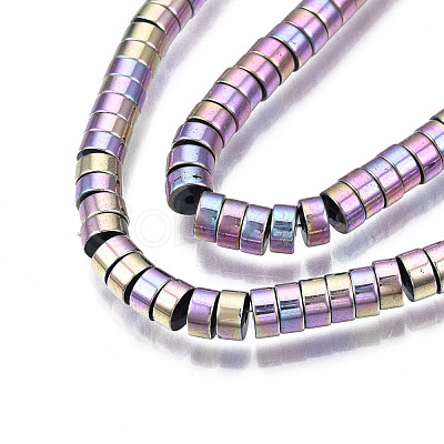 Electroplate Non-magnetic Synthetic Hematite Beads Strands G-T061-141E-1