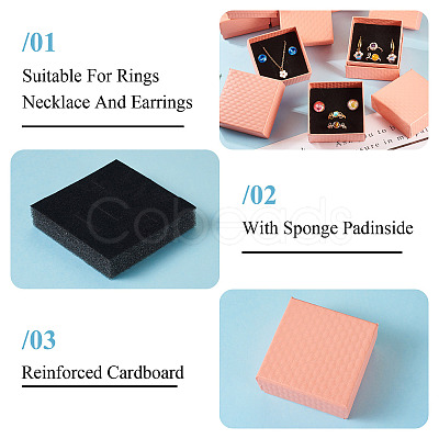 Rhombus Textured Cardboard Gift Storage Boxes CON-TAC0010-03B-05-1