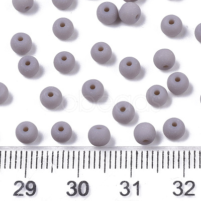 Frosted Colours Glass Beads SEED-S040-03A-06-1