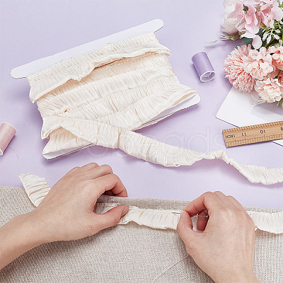 9Yards Chiffon Wrinkles Lace Ribbon OCOR-HY0002-38A-03-1