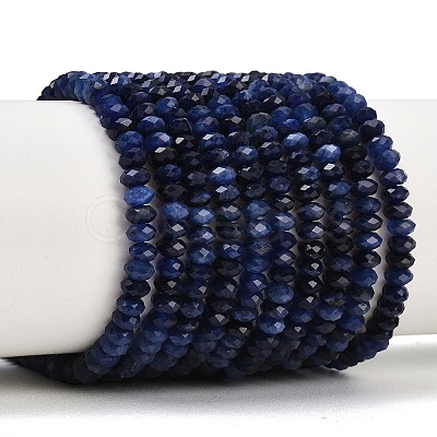 Natural Sodalite Beads Strands G-B175-A09-2x4mm-1