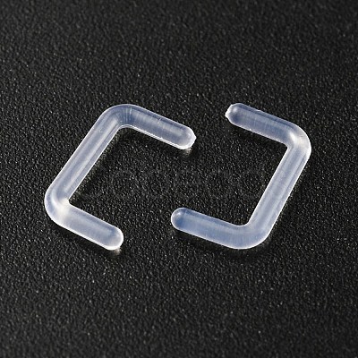 Acrylic L-Shaped Nose Ring AJEW-YW0001-06K-1