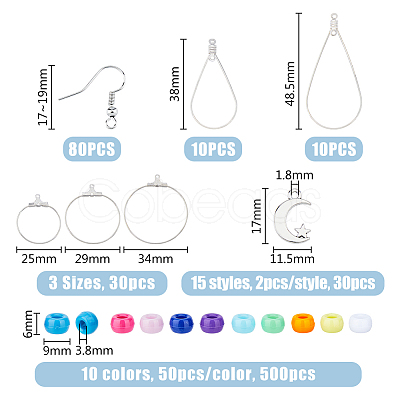 DIY Earring Making Kits DIY-FH0006-43-1