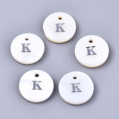 Natural Freshwater Shell Pendants X-SHEL-Q018-01A-K-P-1