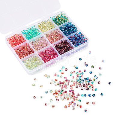180G 12 Colors 6/0 Gradient Color Glass Seed Beads SEED-TA0001-63-1