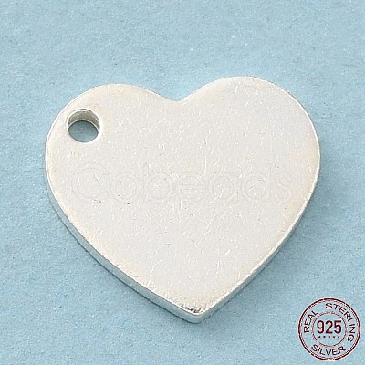 Blank 925 Sterling Silver Charms STER-C002-01S-1