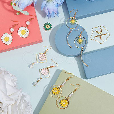 DIY Flower Earring Kits DIY-SC0014-44-1