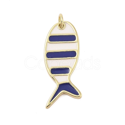 Rack Plating Brass Enamel Pendants KK-Z074-10G-02-1