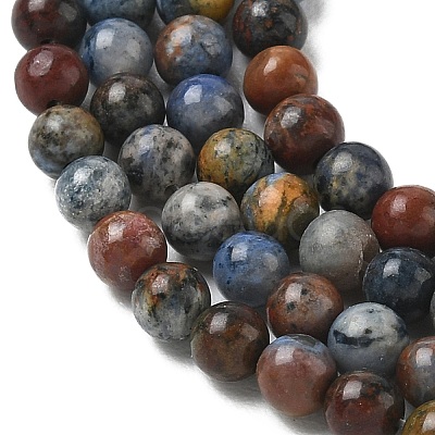 Natural Dumortierite Beads Strands G-F826-A01-4mm-1