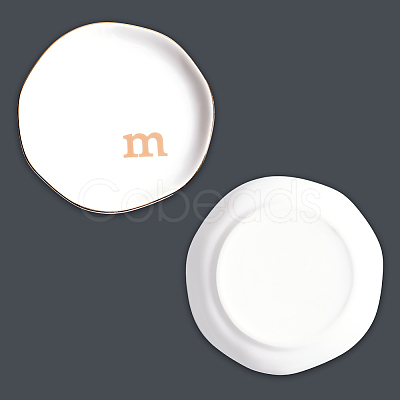 Round Ceramic Jewelry Dish AJEW-WH20067-023B-1
