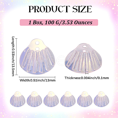 100G PVC Sequin/Paillette Beads KY-CY0001-06B-1