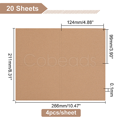kraft paper Adhesive Stickers STIC-WH0304-005C-1