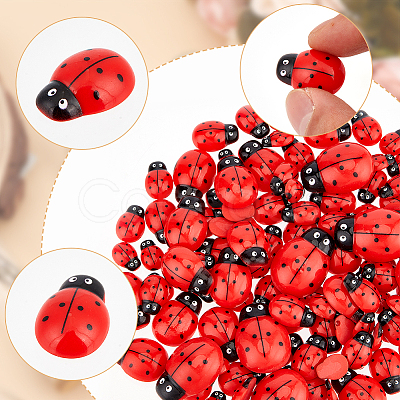 120Pcs 5 Styles Opaque Resin Cabochons CRES-WR0001-02-1