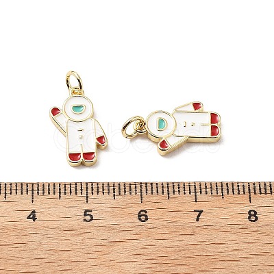 Brass Enamel Pendants KK-L237-024G-02-1