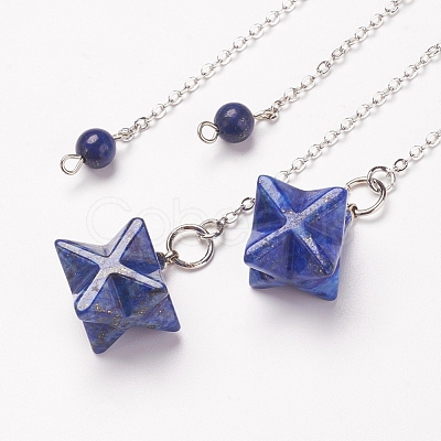 Chakra Natural Lapis Lazuli Dowsing Pendulums X-G-F516-01E-1