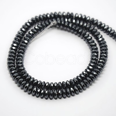 Non-magnetic Synthetic Hematite Beads Strands X-G-O004C-03A-1