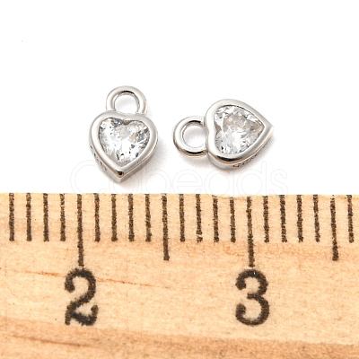 Real Platinum Plated Rhodium Plated 925 Sterling Silver Charms STER-K176-03A-P-1