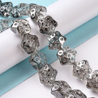 Transparent Electroplate Glass Beads Strands LS-GLAA-C025-01A-1