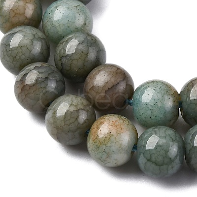 Ombre Effect Dyed Glass Beads Strands X-GLAA-T031-01O-13-1