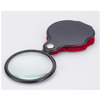 Mini Glass Lens Magnifier AJEW-L073-13-1