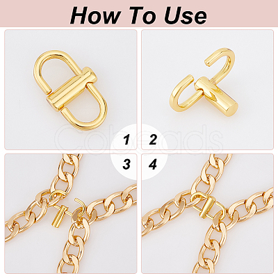 10Pcs Adjustable Zinc Alloy Clip Buckles for Bag Chain Strap FIND-UN0003-76-1