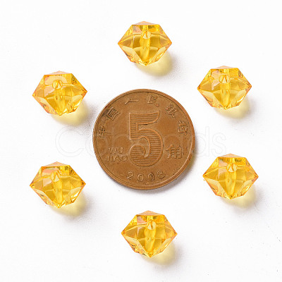 Transparent Acrylic Beads TACR-S154-15B-81-1