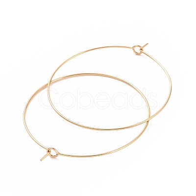 Ion Plating(IP) 316L Surgical Stainless Steel Hoop Earring Findings STAS-D164-06G-A-1