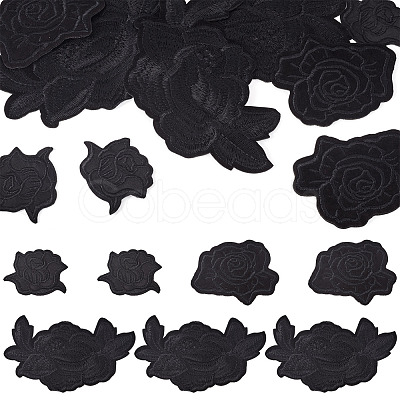 9Pcs 3 Styles Computerized Embroidery Cloth Patches PATC-TA0001-28-1