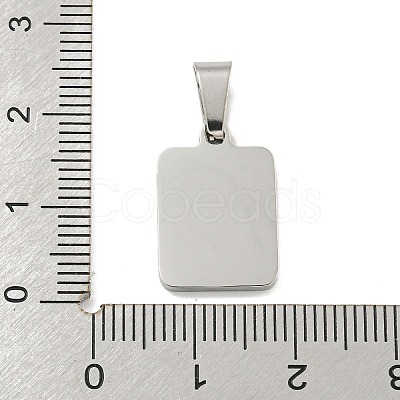 304 Stainless Steel Pave Natural White Shell Pendants STAS-S130-03P-N-1