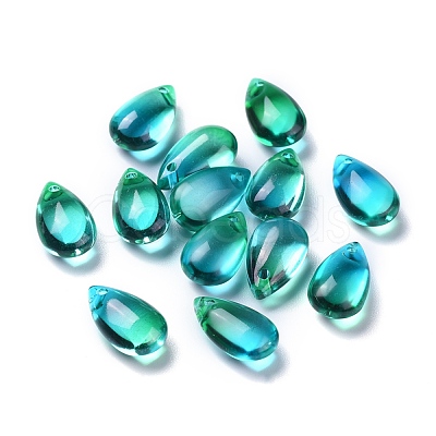 Transparent Glass Charms X-GLAA-O017-01K-1