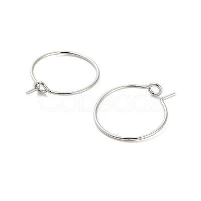 Brass Hoop Earring Findings LS-KK-R112-038A-1