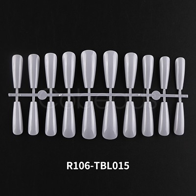 Solid Color Plastic Seamless Toe False Nail MRMJ-R106-TBL015-1