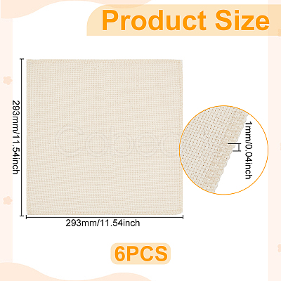 Linen Cross Stitch Fabric DIY-WH0504-692-1