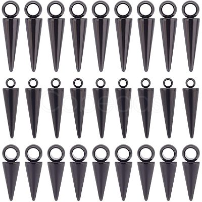 30Pcs 3 Style 304 Stainless Steel Pendants STAS-UN0038-28-1