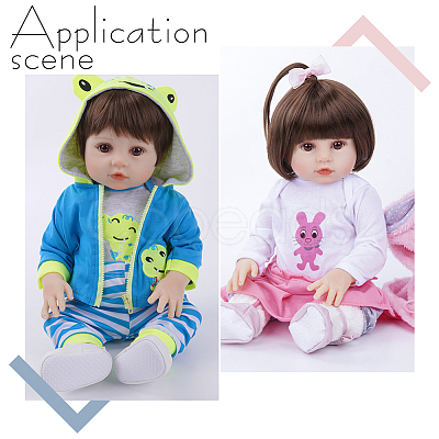 Plastic Doll Hair DIY-WH0591-422A-1