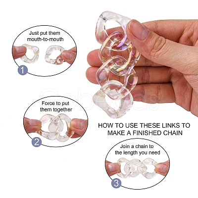 Transparent Acrylic Linking Rings PACR-R246-053-1