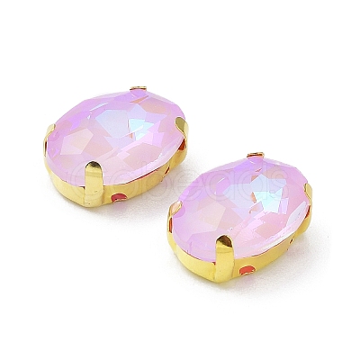 Mocha(MK) Oval Sew on Rhinestone RGLA-F080-01A-02-1