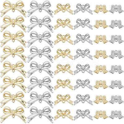 60Pcs 6 Colors Rack Plating Alloy Connector Charms FIND-SC0011-09A-1