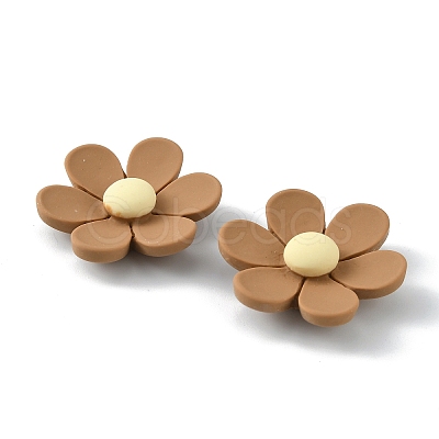 Opaque Resin Cabochons RESI-WH0026-75C-06-1