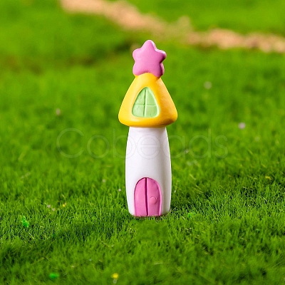 Mushroom Theme Resin Miniature Ornaments PW-WGAC4D8-02-1