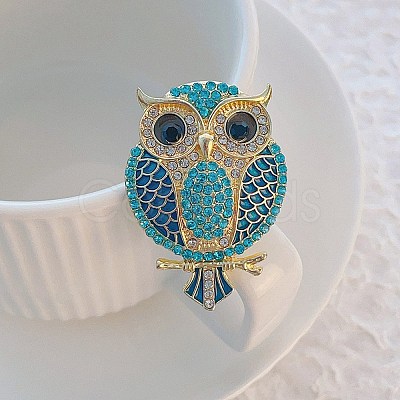 Animal Alloy Rhinestone Brooches for Clothes JEWB-C046-04A-LG-1