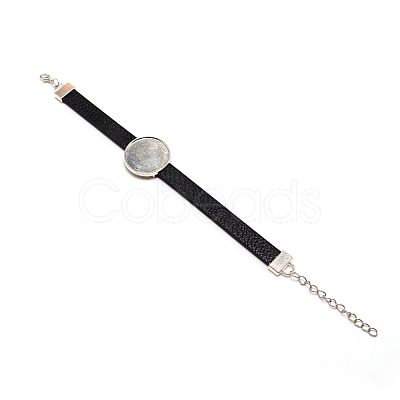 PU Leather Cord Bracelet Making AJEW-TAC0034-02C-1