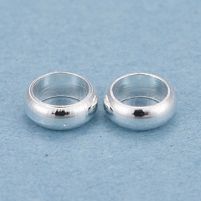 Rack Plating Brass Spacer Beads KK-O139-16C-S-1
