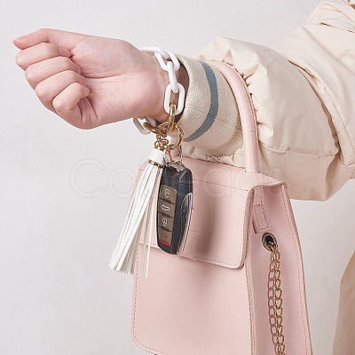 Chain Link Wristlet Keychain HJEW-SW00013-06-1